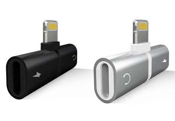Double Lightning Audio & Charging Adapter - Two Colours Available with Free Delivery