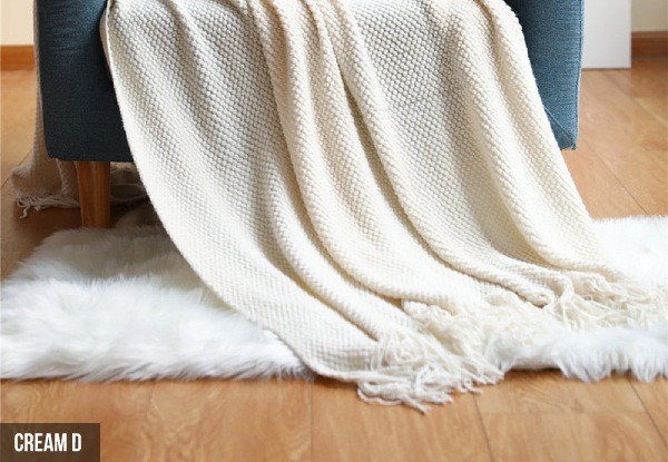 Knitted Throw Blanket Range - 130 x 200cm - Two Colours & Seven Styles Available
