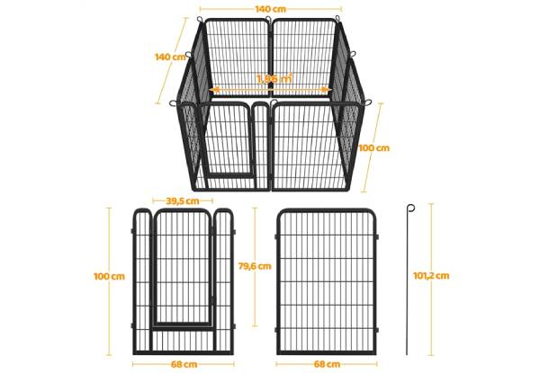 Heavy Duty 24-Panel 100cm Pet Dog Pen