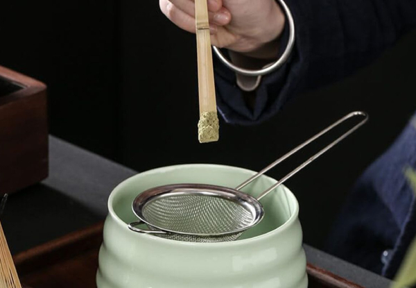 Four Piece Traditional Matcha Tea Whisk Set - Available in Two Colours