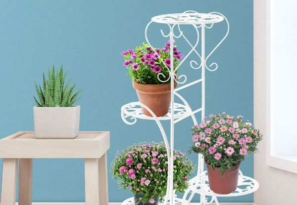 Levede Metal Plant Stand Rack - Two Colours Available