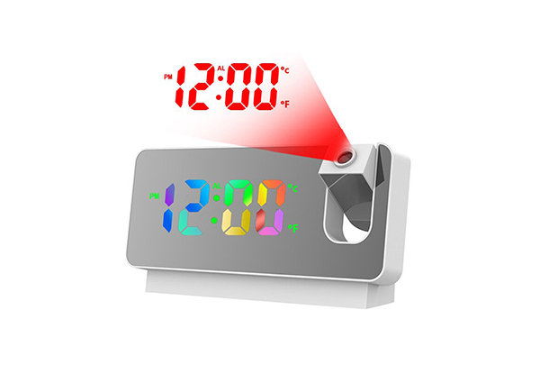 Large Screen Display LED Projection Clock - Two Colours Available