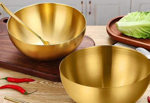 Soga 15cm Two-Piece Gold Salad Bowl