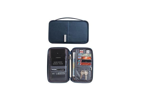Multifunctional Travel Passport Bag - Three Colours Available & Option for Two-Pack