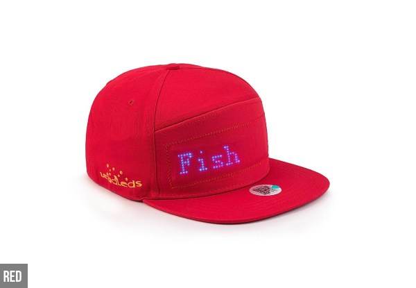 Animated LED Message Hat - Two Colours Available