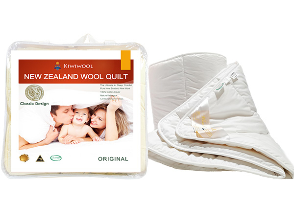 100% NZ Wool Duvet 200 & 350gsm Combo - Five Sizes Available