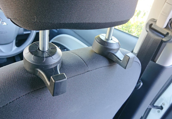 Four-Pack of Car Headrest Hooks