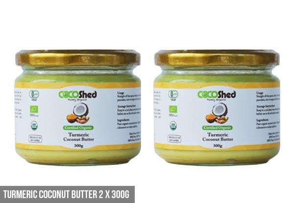 Certified Organic COCO Shed Turmeric or Coconut Butter or Oil Range