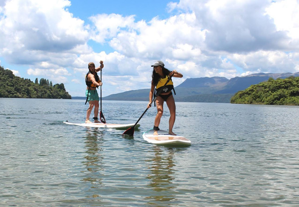 2.5-Hour Guided SUP Experience of Rotorua Lakes - Options for up to Six People