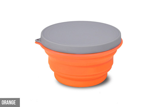 Reusable, Collapsible Bowl with Lid - Six Colours Available