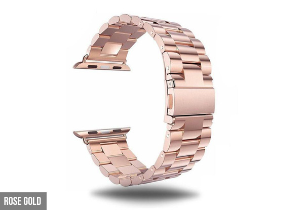 Stainless Steel Replacement Band Compatible with Apple Watch - Four Colours & Two Sizes Available with Free Delivery