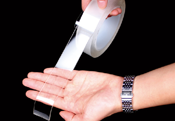 Two-Pack of Double-Sided Clear Traceless Nano Tape - Two Sizes Available