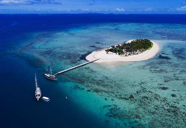 Per Person Twin-Share Luxurious Five Night Fijian Explorer Package at The Palms Denerau incl. Rental Car Hireage, Day Catered Tuvua Island Day Trip with Activities, Catered Evening Sunset Cruise with Fijian Entertainment