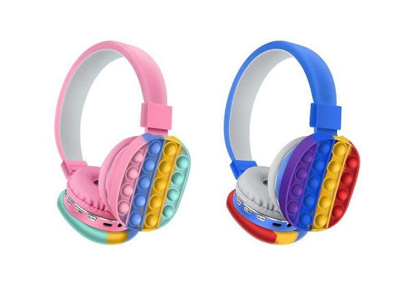 Fidget Rainbow Bluetooth Headphones - Two Colours Available