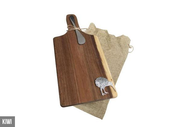 Paddle-Style Serving Board Gift Set - Six Styles Available