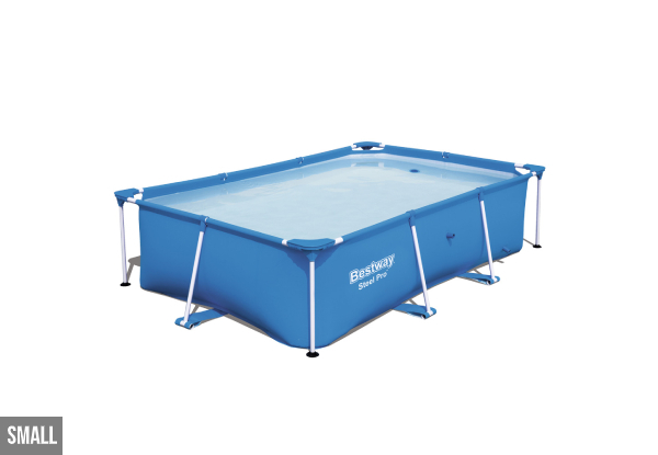 Bestway Steel Pro Deluxe Rectangle Pool Range - Three Sizes Available
