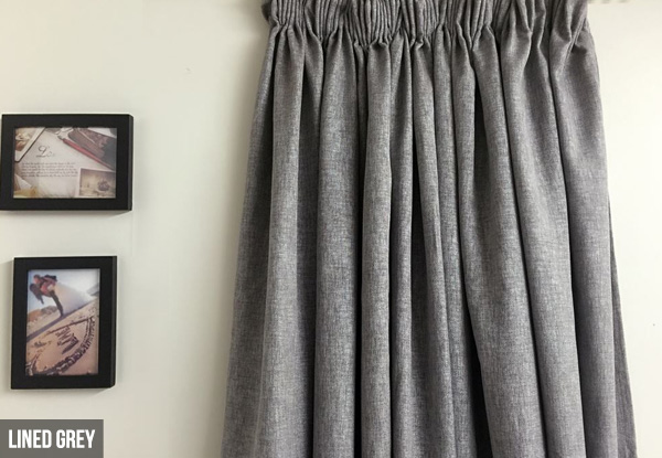 Blockout Thermal Curtains - Two Colours & Eight Sizes Available