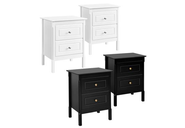 Two-Piece Bedside Table - Two Colours Available