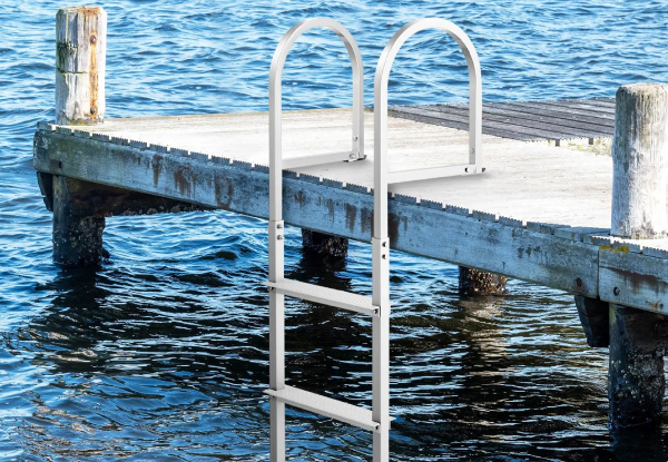 Four-Step Non-Slip Removable Safety Handrail Dock Ladder