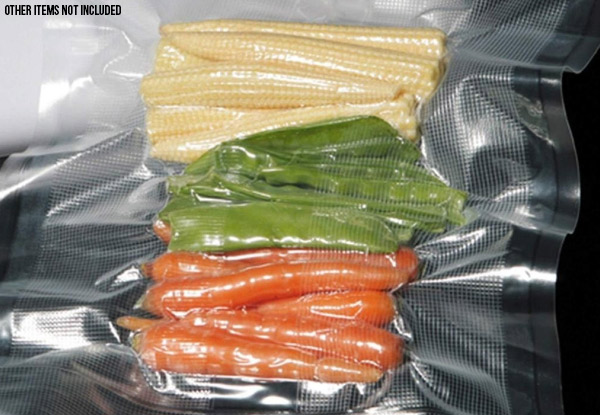 Two Food Sealer Refill Bag Rolls