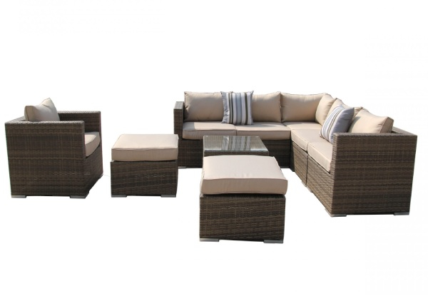 Cathness Outdoor Nine-Piece Furniture Set