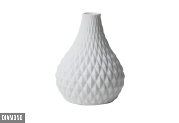 White Teardrop Vase Range - Three Options Available or Option for Set