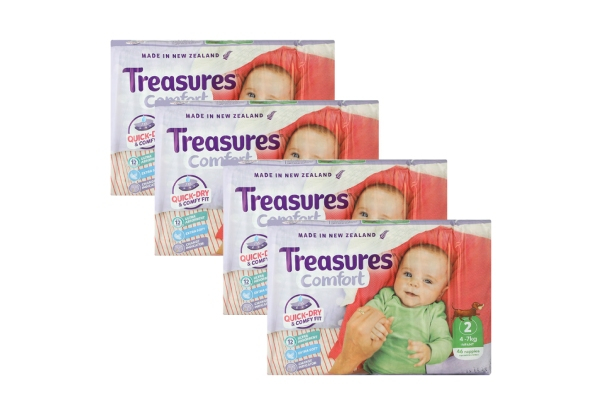 184-Pack of Infant Treasures Comfort Nappies