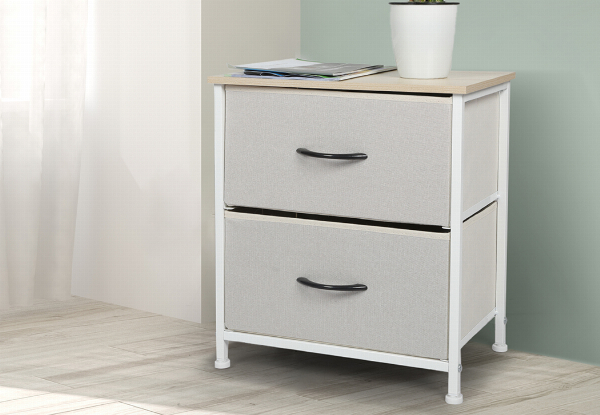 Levede Two-Drawer Bedside Table