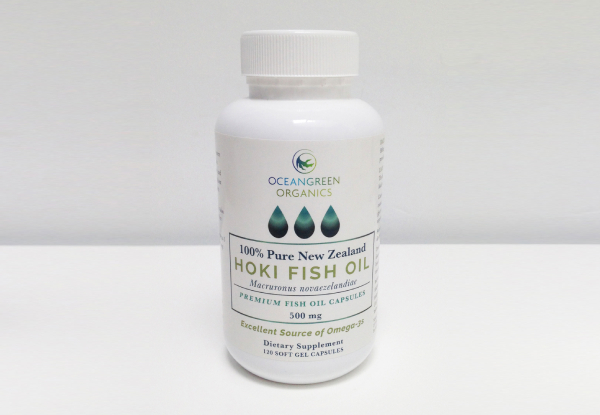 100% Pure NZ Hoki Fish Oil Supplement (120 Capsules)