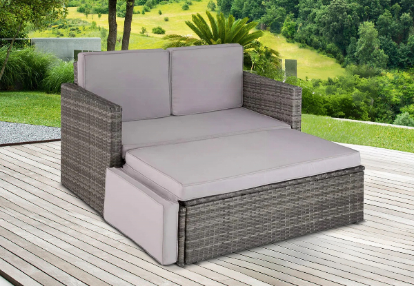 Two-Piece Outdoor PE Rattan Sofa Set