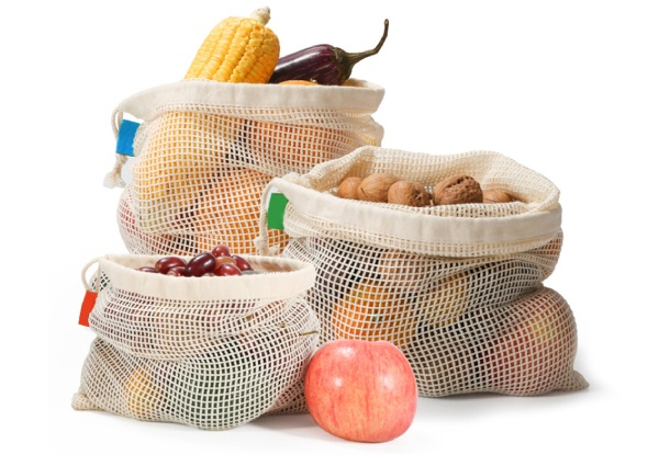 Cotton Mesh Grocery Bags - Two Options Available