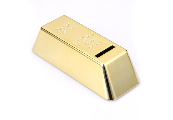 Golden Brick Money Box - Three Sizes Available