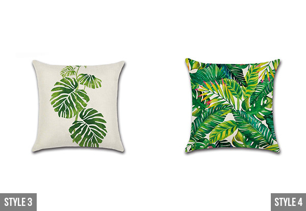 Leaf Print Cushion Covers - Ten Styles Available