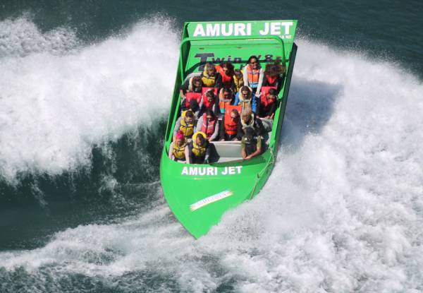 Amuri Jet Boat Ride with Meal Voucher - Seven Options Available