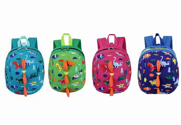 Dinosaur Toddler Backpack with Leash - Four Colours Available