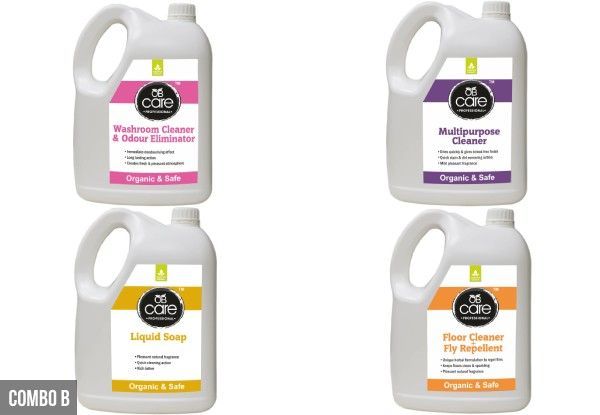 Four Bottles of Cleaning Liquid - Two Combos Available