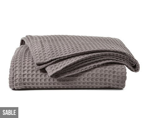 $89 for a Luxury Cotton Waffle Blanket incl. Nationwide Delivery (value $243.94)