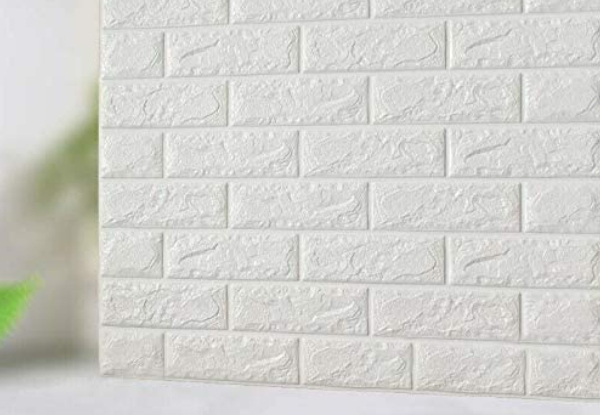 Ten-Pieces 3D Brick Self-Adhesive Wallpaper Panels - Two Styles Available
