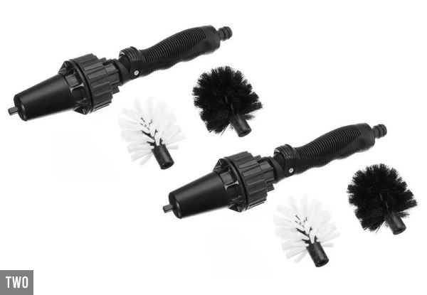 360 Rotary Cleaning Hose Brush - Option For Two