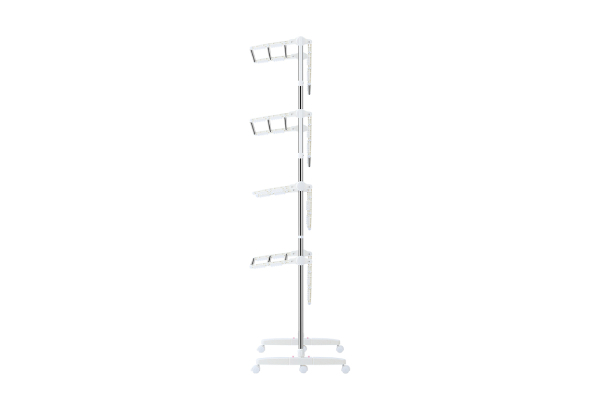 Four-Tier Clothes Drying Rack with Shelves and Wheels