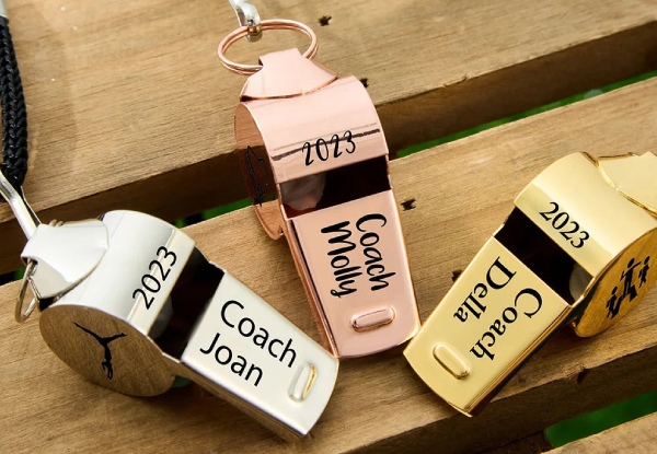 Personalised Name Coach Whistle