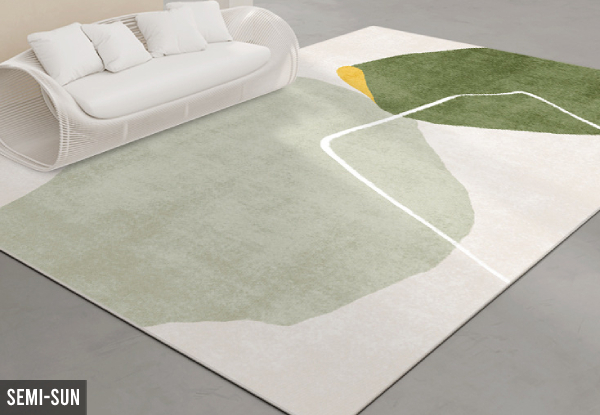 Modern Abstract Non-Shedding Area Rug - Available in Five Styles & Four Sizes