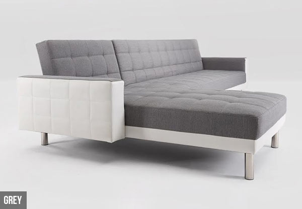 Five-Seater Manhattan Sofa Bed or Five-Seater Faux Leather Sofa Bed