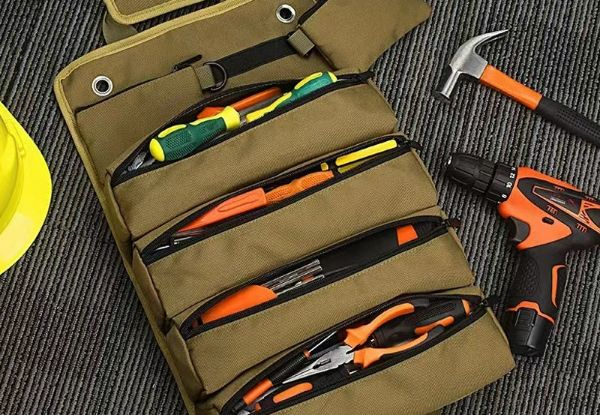 Foldable Large Roll Tool Bag - Three Colours Available
