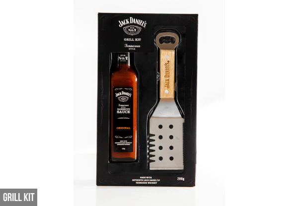 Jack Daniel's Barbecue Gift Set - Options for BBQ Sauce Gift Tin or Grill Kit