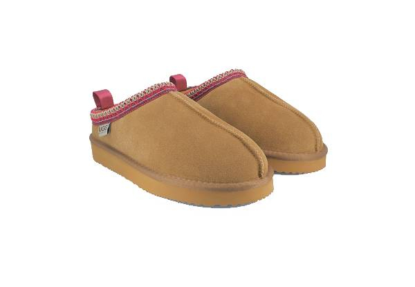 Ugg Roughland Water-Resistant Tassie Suede Sheepskin Moccasin Slippers -  Available in Two Colours & Six Sizes