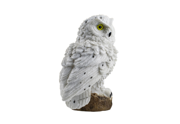 White Owl Solar-Powered Garden Light - Option for Two