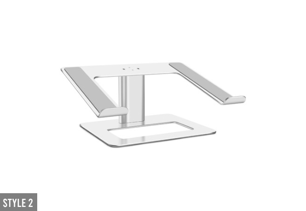 Silver Laptop Holder Stand - Four Styles Available