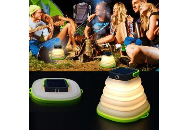 Solar-Powered Collapsible Travel Light