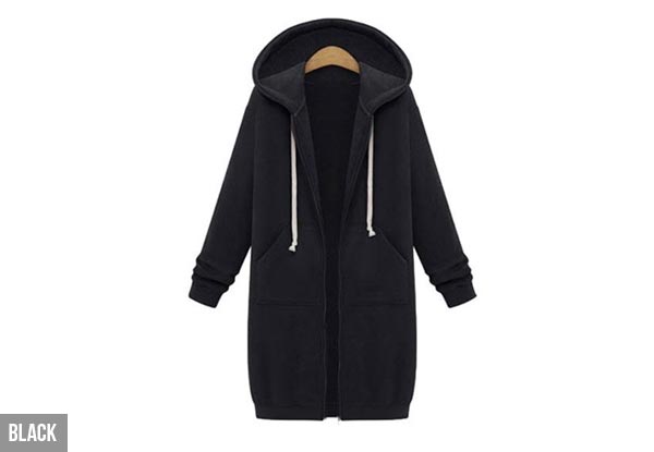 Long-Sleeve Hoodie Dress - Three Colours Available